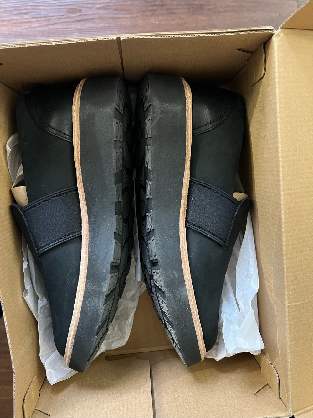 Clark’s Black Slip-On Casual Shoes